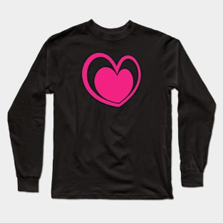 Pink Heart :sweetheart Long Sleeve T-Shirt